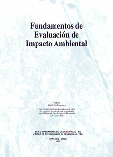 Download Fundamentos De Evaluacion De Impacto Ambiental PDF by Espinoza ...