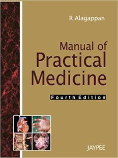 Download Manual of Practical Medicine PDF by R. Alagappan