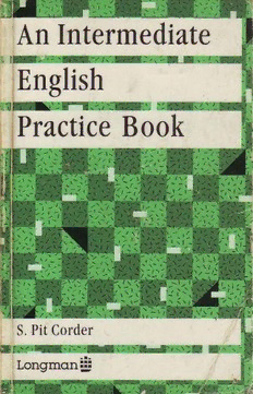 Download An Intermediate English Practice Book PDF by S.P. Corder