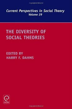 Download The Diversity of Social Theories PDF by Harry F. Dahms (editor)