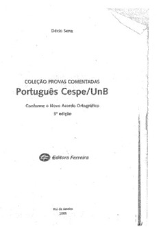 Download Coleção Provas Comentadas - Português - Cespe/UnB PDF By Décio ...