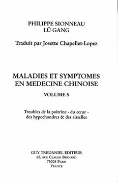 Download Maladies Et Symptomes En Medecine Chinoise (volume 5) PDF By ...