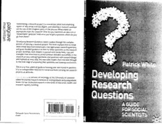 developing research questions a guide for social scientists pdf