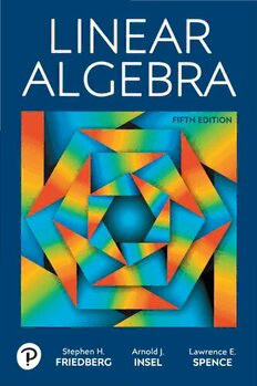 Download Linear Algebra (5th Edition) PDF by Stephen H. Friedberg ...