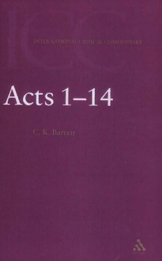 Download A Critical And Exegetical Commentary On The Acts Of The ...